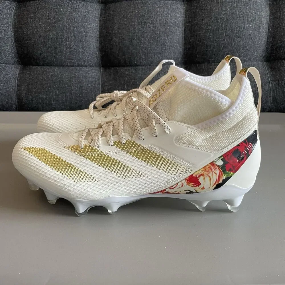 Adidas Adizero Chaos Speed Coronatio Gold Metallic Football Cleats Men’s Sz 10.5